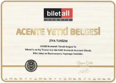 Biletall Yetkili Acente Sertifikası (2)